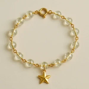 PULSERA ESFERAS Y ESTRELLAS