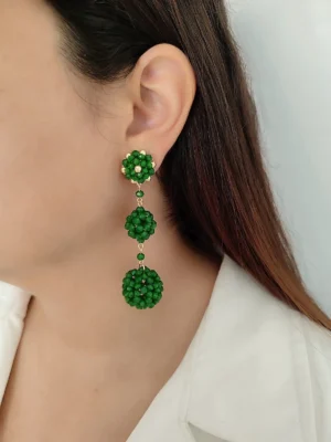 ARETE TEJIDO ESFERAS MURANO VERDE 3105