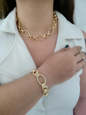 JUEGO ÓVALOS GRANDES (COLLAR + PULSERA)